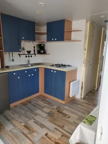 Stacaravan LONDON 24m² / 2 slaapkamers - overdekt terras